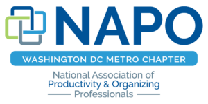 Membership badge for the DC chapter of the National Association of Productivity and Organizing Professionals
