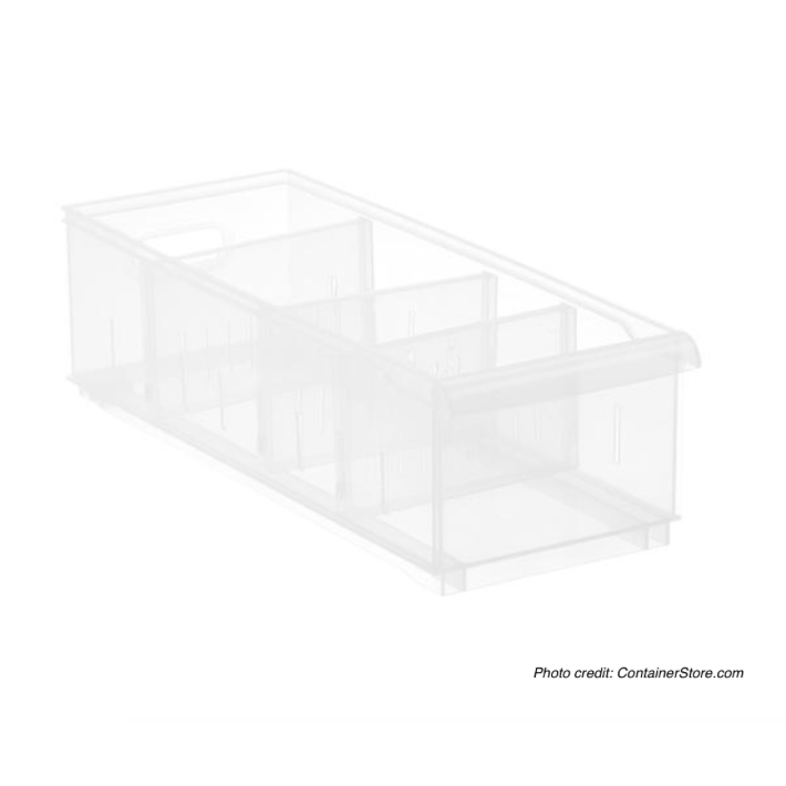 Link to purchase STAK Bin from The Container Store. Photo credit: containerstore.com